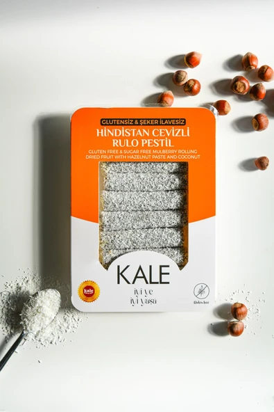 Kale Pestil & Köme Glutensiz - Şeker İlavesiz Karabuğdaylı Hindistan Cevizli Rulo Pestil 230 g ürün görseli 1