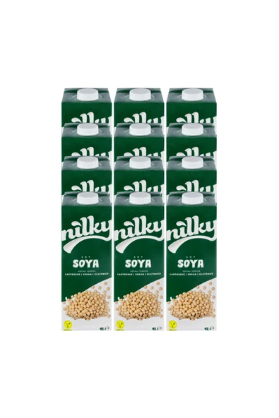 NİLKY Nilky Soya Sütü Laktosuz Vegan Glütensiz 12x1 ürün görseli 1