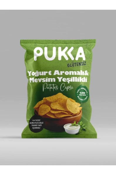 Glutensiz Yoğurtlu ve Mevsim Yeşillikli Cips 70 Gr ürün görseli 1