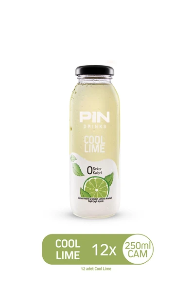 Pin Cool Lime - Şekersiz & Kalorisiz 250 ml X 12 Adet Ice Tea 304893 ürün görseli 1