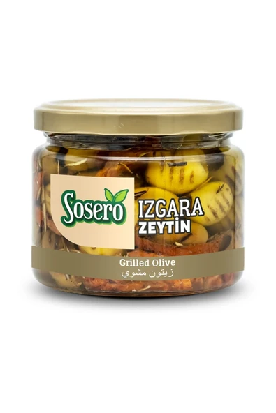 Sosero Grill Izgara Zeytin 290 gr Cam Kavanoz ürün görseli 1