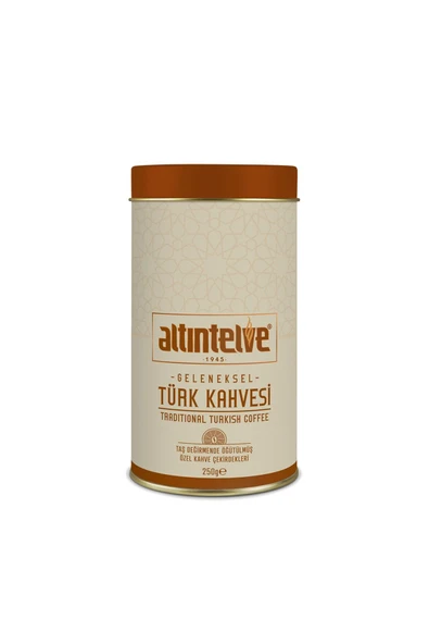 Altıntelve Öğütülmüş Türk Kahvesi Teneke 250 Gr ürün görseli 1