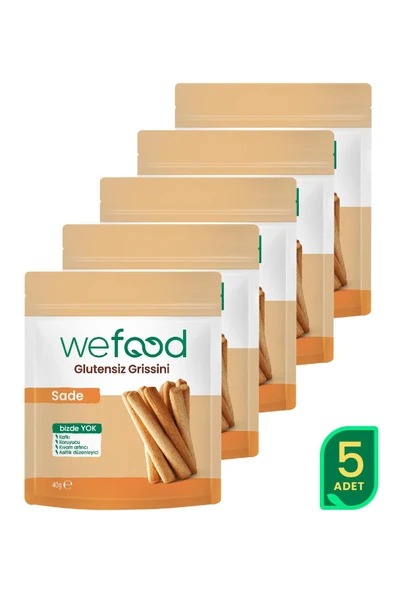 Wefood Glutensiz Grissini Sade 40 g 5'li ürün görseli 1