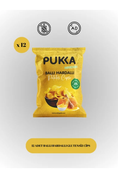 12'li Ballı Hardallı Glutensiz Cips Paketi ürün görseli 1