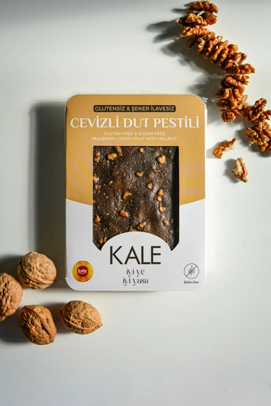 Kale Pestil & Köme Glutensiz - Şeker İlavesiz Karabuğdaylı Gümüşhane Cevizli Dut Pestili 230 g ürün görseli 1