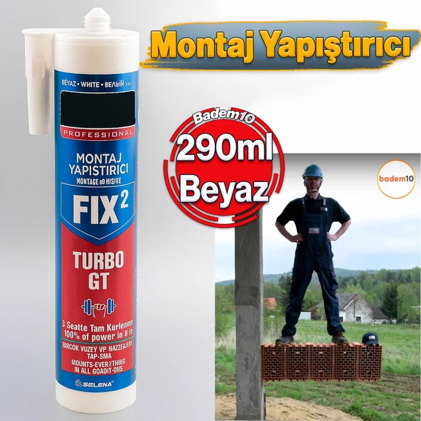 290 ml Beyaz Genel Amaçlı Montaj Yapıştırıcı Sıvı Kit Mutfak Banyo Ahşap Dolap Beton Fayans Mermer ürün görseli 1