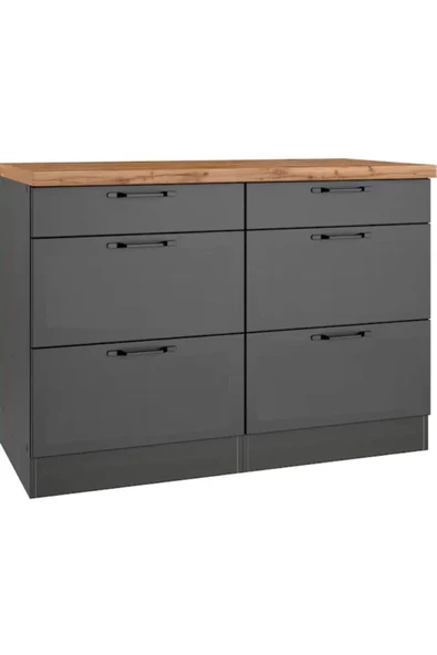 Tdesigno Pera 6 Çekmeceli -Mutfak Dolabı-Çok Amaçlı Dolap-Alt Modül-120cm ürün görseli 1