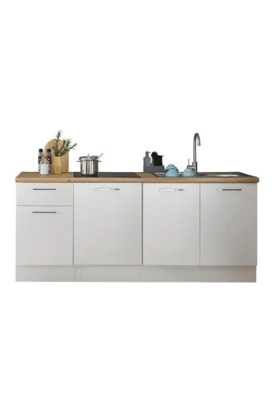 Tdesigno Agora Mutfak 4 Kapaklı-1 Çekmeceli Alt Modül -180 cm - Tezgah Dahil ürün görseli 1