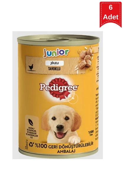 Pedigree Puppy Tavuk Etli Yavru Köpek Konservesi 400 Gr 6 Adet ürün görseli 1