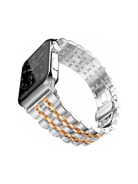 ZORE Watch 38MM Uyumlu Krd-14 Metal Kordon Zore - Rose GOLD-8682314021548-TCHS38883 ürün görseli 1