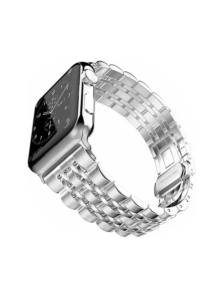 ZORE Watch 42MM Uyumlu Krd-14 Metal Kordon Zore - GÜMÜŞ ürün görseli 1
