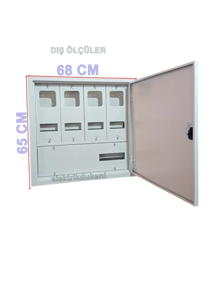 ÖZPA 1004 Sıva Altı 4 Monofaze Sayaçlı Elektrik Panosu S. A. ürün görseli 1