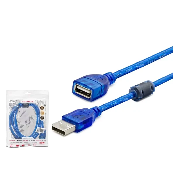 Hadron Hdx7535 Usb To Usb F Kablo 3M Mavi Transparent ürün görseli 1