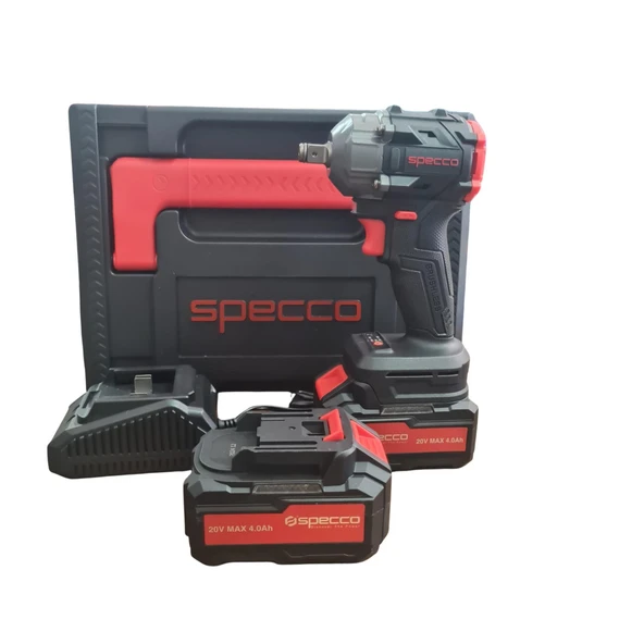 SPECCO BLACK SERİ 20V 4.0 AH AKÜLÜ DARBELİ SOMUN SÖKME 350 NM ürün görseli 1