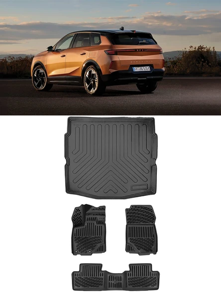 Rizline Opel Grandland Elektrikli 2025 ve Sonrası 3D Paspas ve Alt Bagaj Havuzu Set ürün görseli 1