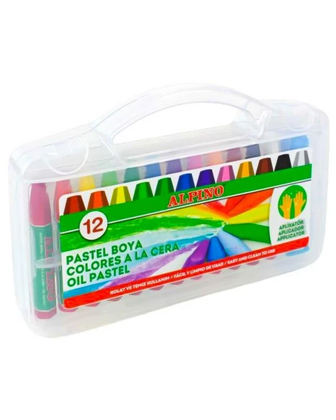 Alpino Çantalı Yağlı Pastel Boya 12li DC008296 ürün görseli 1