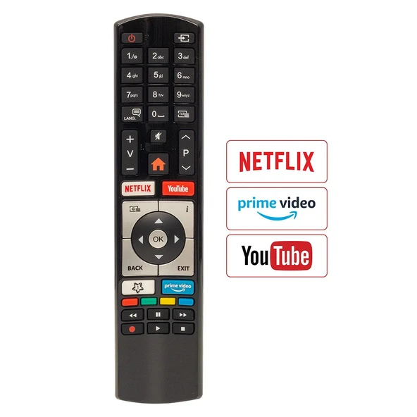Vestel Netflix-Youtube-Prime Video Tuşlu Lcd Led Tv Kumanda ürün görseli 1