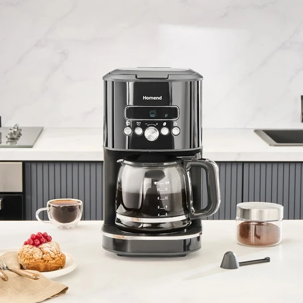 Homend Vintage Coffeebreak 5027H Filtre Kahve Makinesi Siyah ürün görseli 1