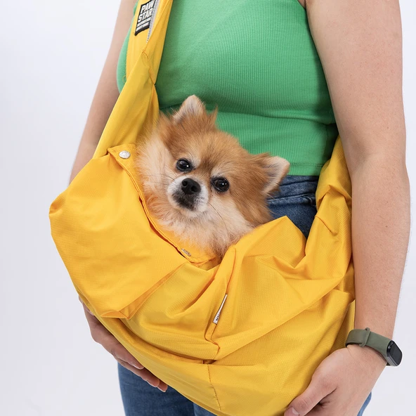 Pawstar Sarı Crossbody Küçük Irk Köpek Çapraz Taşıma Çantası ürün görseli 1