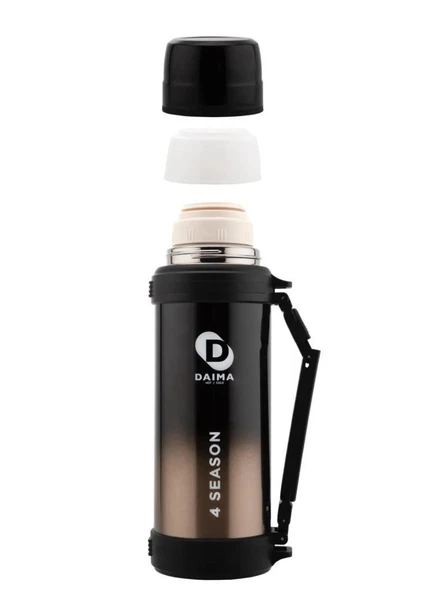 DAİMA 4 SEASONS TERMOS SİYAH 1800ML - Resim 2