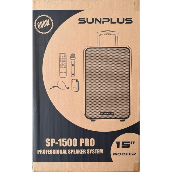 SP-1500 Pro Bluetooth Professıonalspeaker System  Sunplus - Resim 2