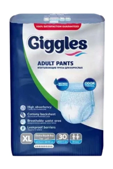 giggles Külotlu Yetişkin Hasta Bezi Ekstra Büyük Boy Xl Beden 30 Lu ürün görseli 1