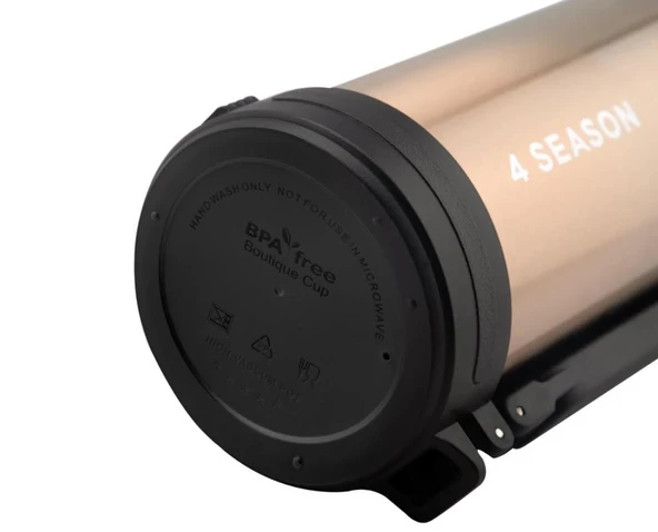 DAİMA 4 SEASONS TERMOS SİYAH 1800ML - Resim 4