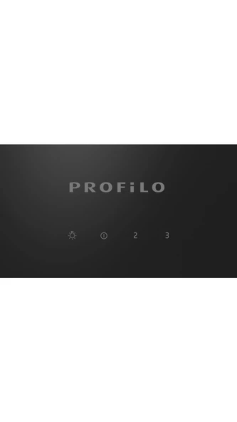 Profilo DVK6J361 Siyah Duvar Tipi Davlumbaz - Resim 2