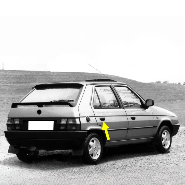Skoda Favorit 1988-1995 Sağ Arka Kapı Dış Açma Kolu 115988105 ürün görseli 1