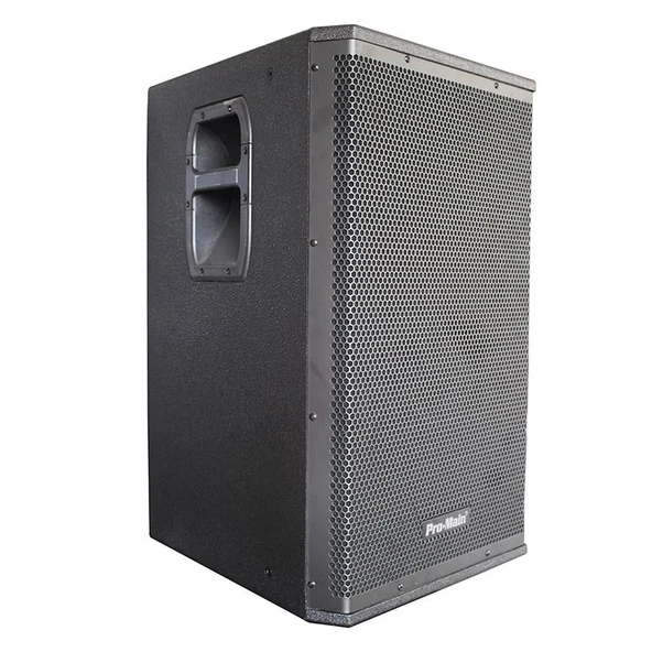 Pro-Main MS-1015GA 600 Watt 38 Cm Aktif Ahşap Kabin Hoparlör ürün görseli 1