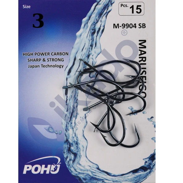 POHU M-9904 SB No : 3 15 ADET Olta İğnesi ürün görseli 1
