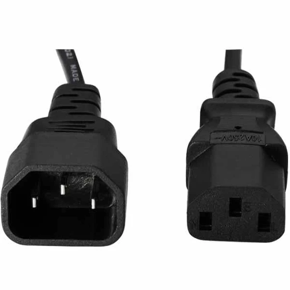 Powermaster PM-567 C14 C13 Power Güç Kablosu Ara Uzatma 3X0.75Mm 1.8 Metre UPS PDU Kablosu (10A 250V) ürün görseli 1
