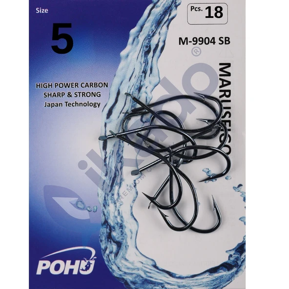 POHU M-9904 SB No : 5  18 ADET Olta İğnesi ürün görseli 1