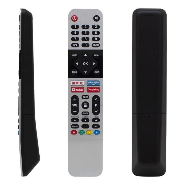 Arçelik-Beko-Grundig-Skyworth Netflix-Youtube-Prime Video-Google Play Tuşlu Ses Komutsuz Lcd Led Tv Kumanda ürün görseli 1