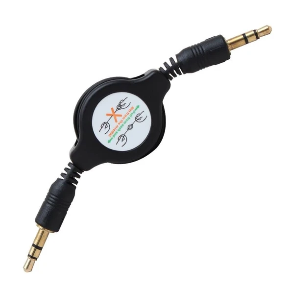 Powermaster Makaralı 3.5 Mm Stereo Erkek-Erkek Kablo ürün görseli 1