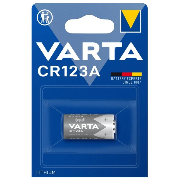 Varta CR123A 3 Volt Lityum Pil Tekli ürün görseli 1