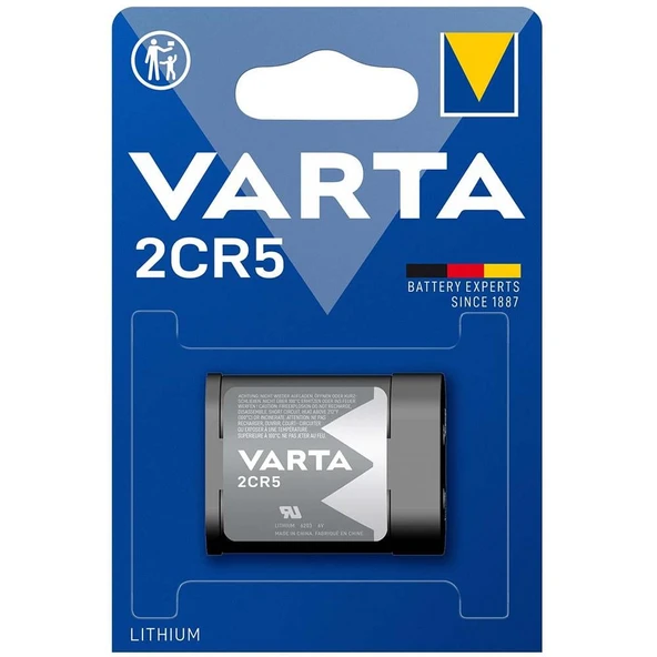 Varta 2CR5 Lityum 6 Volt Fotoğraf Makinesi Pili ürün görseli 1