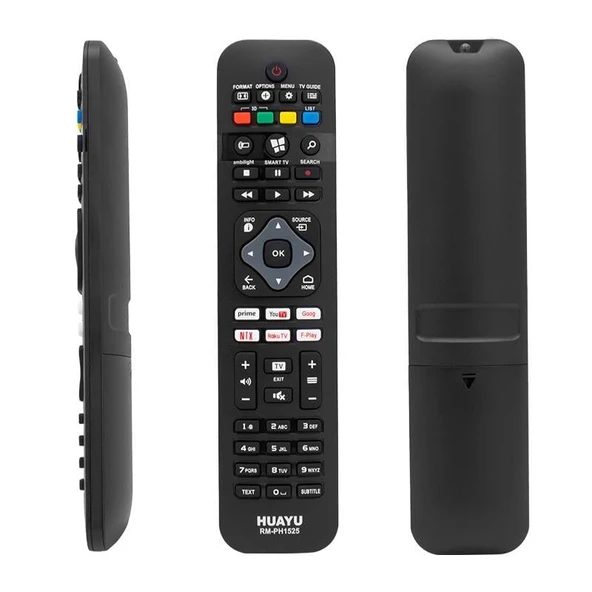 Huayu RM-PH1525 Philips Netflix - Youtube- Prime Video Tuşlu Universal Lcd-Led Tv Kumanda ürün görseli 1