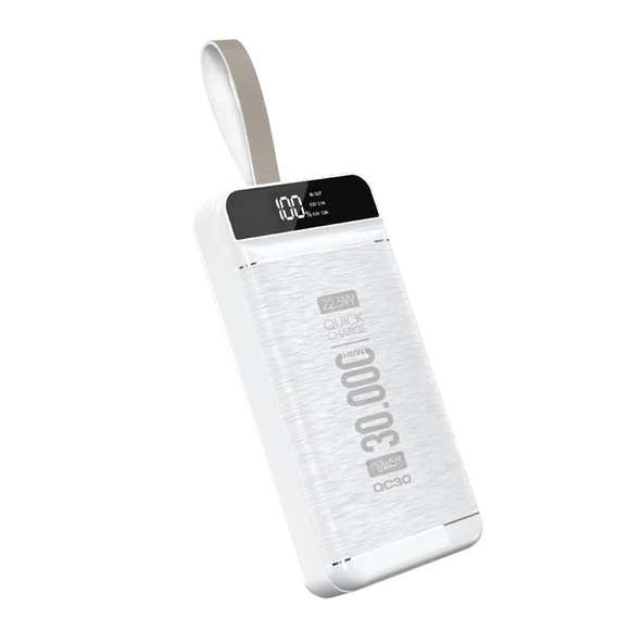 Powerway QC30 30000 Mah Di̇ji̇tal Göstergeli Ekran Powerbank ürün görseli 1