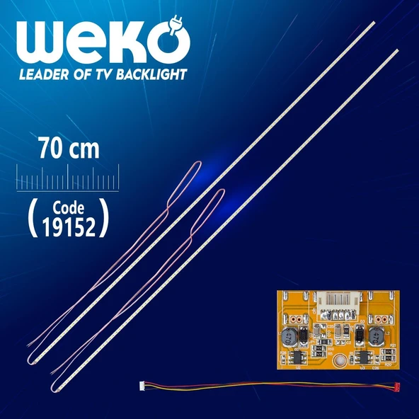 Universal 3'Lü Kesilebilir 70 Cm (42''-55'' Arası) 2 X Çubuk Eled - Driver ürün görseli 1