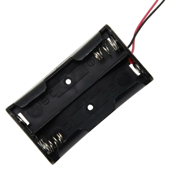 Powermaster PM-18650-2 Başlıklı 18650 Pil İçin Kablolu Zıt Yön İkili Pil Yuvası ürün görseli 1