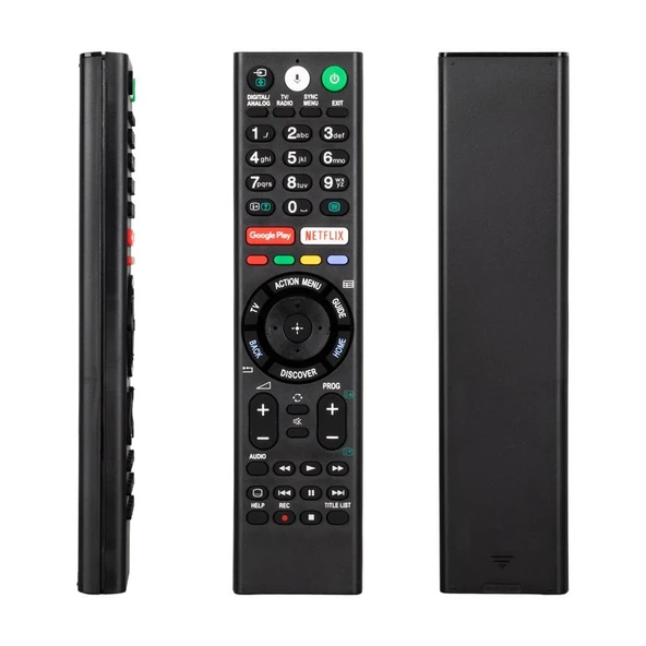 Huayu RMF-TX300E Sony Netflix-Google Play Tuşlu Ses Komutlu LCD LED TV Kumanda ürün görseli 1
