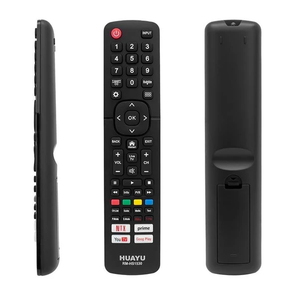 Huayu Hısense RM-HS1530 Netflıx- Youtube- Prıme Vıdeo- Google Play Tuşlu Unıversal Lcd-Led Tv Kumanda ürün görseli 1