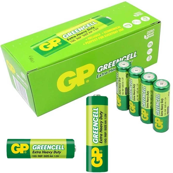 GP 15G-2S4 Greencell R6P 40'Lı AA Kalem Pil ürün görseli 1