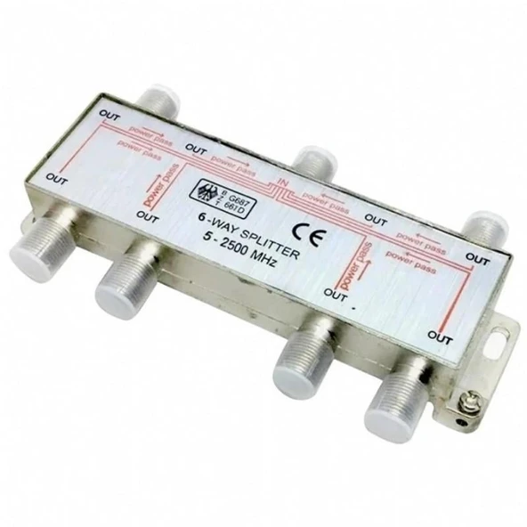 MAG 1/6 6 Yollu Splitter 5-2500 Mhz ürün görseli 1