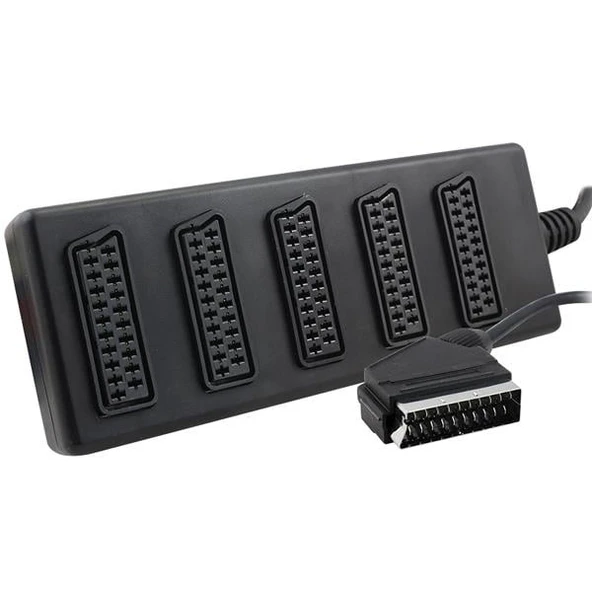 Elektromer 5'Li Scart Dağıtıcı (1 Erkek - 5 Dişi Scart) ürün görseli 1