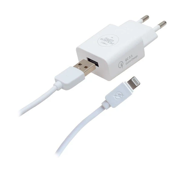 Powerway X-907 5 Volt 2000 Ma Hızlı Şarj Başlık Adaptörü - İphone Kablo ürün görseli 1