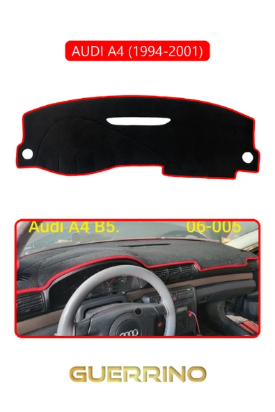 Guerrino  AUDI А4 (1994-2001)TORPİDO KORUMA HALISI KIRMIZI KENAR ürün görseli 1