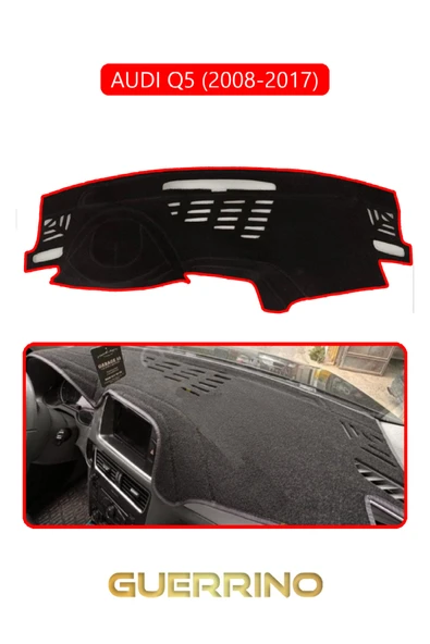 Guerrino  AUDİ Q5 2008-2017TORPİDO KORUMA HALISI KIRMIZI KENAR ürün görseli 1