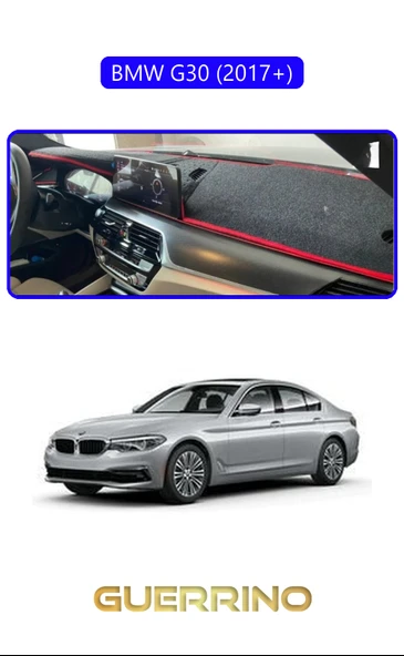 Guerrino  BMW G30 G31 G38 2017+TORPİDO KORUMA HALISI MAVİ KENAR ürün görseli 1